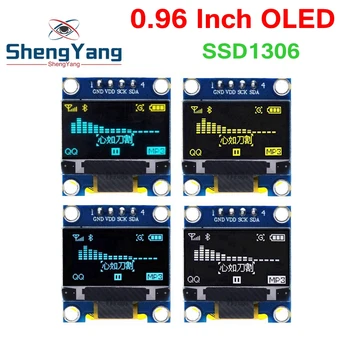 0.96 polegadas IIC Série Amarelo Azul OLED Módulo de 128X64 I2C SSD1306 12864 Tela LCD Conselho GND VDD SCK SDA 0.96