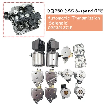 02E DQ250 DSG de 6 velocidades Transmissão de Válvulas Solenóides de Kits de 02E325025AJ 02E321371E Para A3 P3 Assento Touran Golf Passat