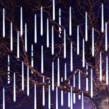 1/2/3/4 LED chuva de Meteoros, Luzes Guirnalda Luces Exterior para a Casa da Árvore de Natal do Jardim de Casamento Decoração Navidad Impermeável