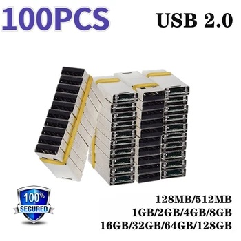 10-100PCS Semi-acabados Chip USB 2.0 USB Flash Drive Pen drive de 256MB 512MB 1GB 2GB 4GB 8GB 16GB 32GB 64GB de Memória Flash do Disco de U