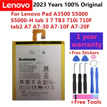 100% Original 3550mAh Bateria Para Lenovo Pad A3500 S5000 S5000-H TAB 7 essencial TB-7304F TB-7304N TB-7304i TB3-730 baterias
