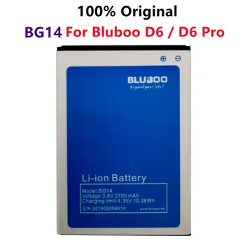 100% Original BG14 3.8 V 2700mAh Bateria Para Bluboo D6 / D6 Pro de Alta Qualidade, Telefone de Substituição de Baterias