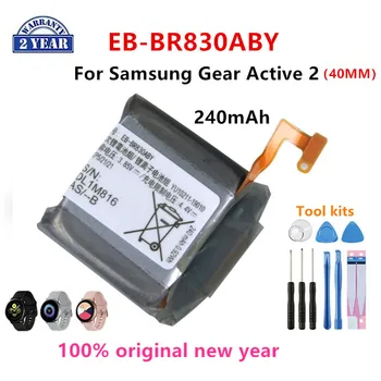 100% Original EB-BR830ABY 240mAh Nova Bateria Para Samsung Engrenagem Active 2 R830 SM-R835 SM-R830 Baterias+Ferramentas