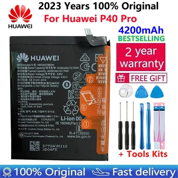 100% Original Hua Wei Substituição HB536378EEW Bateria HB486486ECW Para HUAWEI P40 Pro P40Pro Genuíno Baterias de Telefone