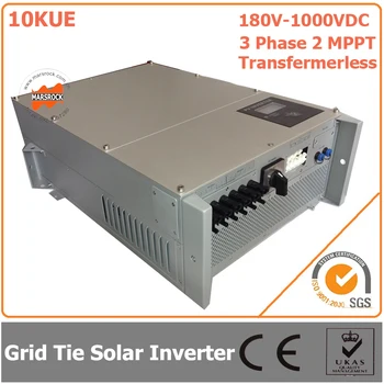 10000W/10KW 180V-1000 VCC Três Fase 2 MPPT Design à prova d'água IP65 do Laço da Grade Inversor Solar, com CE, Aprovações de RoHs