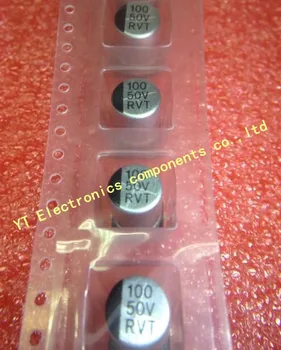 10pcs 50V 100UF SMD 8*10mm chip smd smt Capacitor Eletrolítico de Alumínio Melhor qualidade