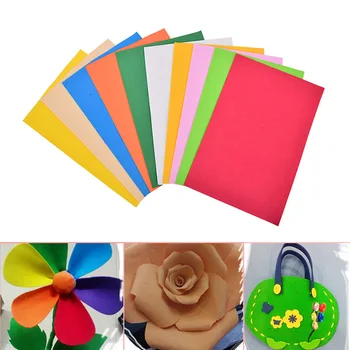 10Pcs/ Pack Adesivo Scrapbooking Multicolor Esponja de Espuma de Crianças de Papel Artesanal Estacionário Alunos da Escola de Suprimentos