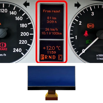 1pc Tela de LCD Para a Mercedes classes A/B W169 W245 Instrumento de Cluster de 8 Volts Versão Substituição Direta Display LCD