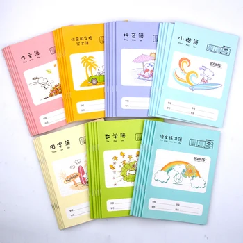 20 Livros Tianzi Gridbook Lição De Casa Livro Para Crianças Pinyin Prática De Matemática De Alunos Do Ensino Fundamental 1-2 Grau Libros Livros