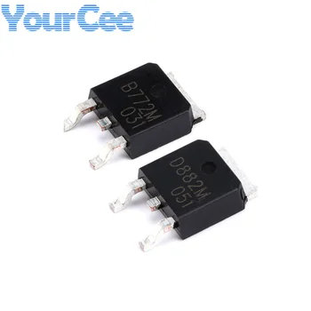 20pcs B772M D882M A-252-2 30V/3A Transistor SMD CI Circuito Integrado