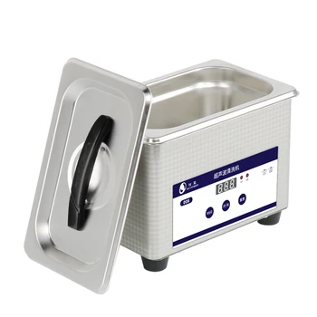 220V 35W Digital Ultra-sônico De 0,8 L Relógios da Máquina da Limpeza 40KHz Jóias máquina de lavar Banheira Timer Inox Tanque de Plug UE