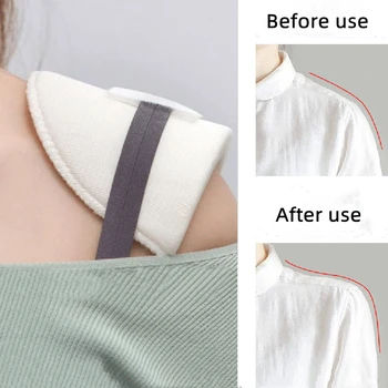 2Pcs Esponja Almofada de Ombro Unisex Anti-derrapante Ombro Artefato Sobretudo T-Shirt de Roupas do Vestuário de DIY de Costura Ingredientes Acessórios