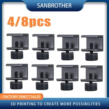 4pcs/8pcs de Vidro Aquecido Cama Grampo Impressora 3D de Peças Heatbed Placa Clip para UM2 UM Plataforma de Compilação do Retentor