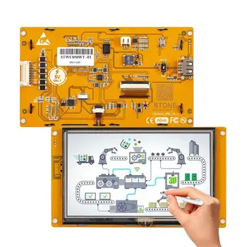 5 Polegadas TFT LCD Módulo Inteligente Civil, Tipo de Painel Smart Touch Screen com RS232+TTL interface