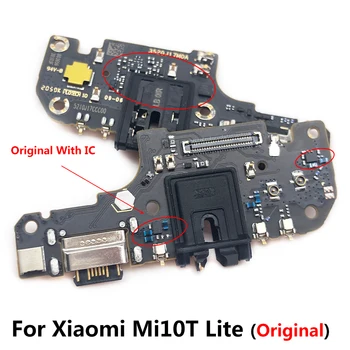 5Pcs/Lote, Carregador Micro USB Conector Dock de Carregamento de Porta de Microfone, cabo do Cabo flexível Para o Xiaomi Mi 10T Lite Peças de Reposição