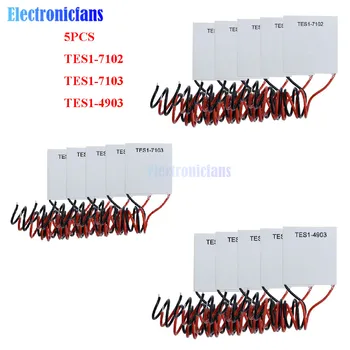 5PCS TES1-7102 TES1-7103 TES1-4903 de Baixa Potência de Refrigeração Folha de TEC1-12706 do Dissipador de calor, Cooler Termoelétrico de Peltier Placa do Módulo