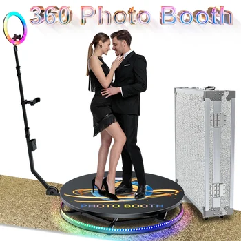 60 90cm Selfie Magia 360 Cabine de Foto de Giro Automático Manual 360 Girar PhotoBooth Festa de Casamento para 1-4ppl Cabine de Vídeo da Câmera