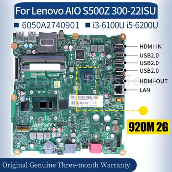6050A2740901 Para Lenovo AIO S500Z 300-22ISU Laptop placa-mãe 01GJ211i3-6100U i5-6200U 920M 2G All-in-one Laptop placa-Mãe