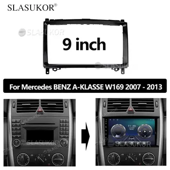9 POLEGADAS Fáscia ajuste Para a Mercedes BENZ B200-CLASSE W169 CLASSE B W245 2004 - 2012 Traço de Montagem de Instalação de Kit de corte de Moldura Moldura
