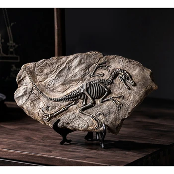 A Europa Resina De Dinossauros Fósseis Figuras De Mesa, Decoração Acessórios Crânio De Dinossauro Escultura Sala De Enfeite Decoração De Escritório