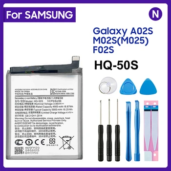 A Samsung, Bateria Original HQ-50 HQ-50SD Para Galaxy A02S M02S M025 F02S A03 A03S Telefone Bateria de 5000mAh SLC-50 + Free Tools