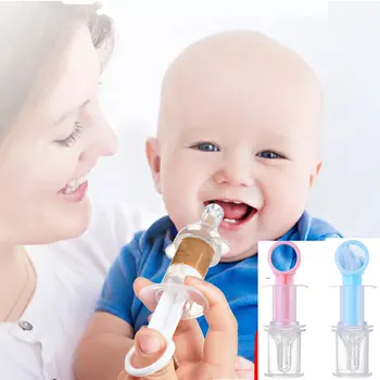 Alimentação Utensílios de Agulha Alimentador Squeeze Medicina conta-Gotas Dispensador de Chupeta crianças do Bebê smart medicina dispensador de multi-cores
