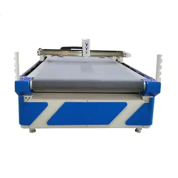 Automático de Tecidos de Malha de Couro Artificial Cortador Pneumático Oscilante Faca Material PU Máquina de Corte