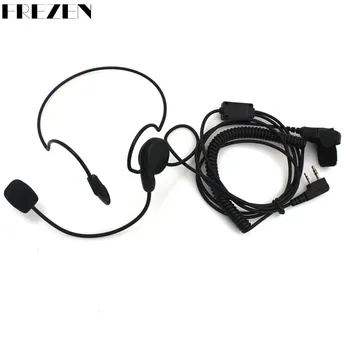 Baofeng Rádios Fone de ouvido 2 Pin Auscultador Microfone Dedo PPF Para Kenwood aparelho de Dois Rádios de comunicação UV-5R BF-888s HYT PUXING de Alta Qualidade