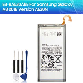 Bateria de substituição EB-BA530ABE Para Samsung Galaxy A8 2018 A530N SM-A530N Telefone Bateria de 3000mAh