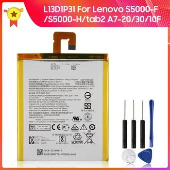 Bateria de substituição L13D1P31 para Lenovo S5000 F S5000 H tab2 A7-20 A7-30 A7-10F Bateria Nova 3450mAh +ferramentas