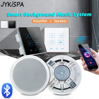 Bluetooth Amplificador Música de Fundo do Sistema Na Parede Painel Música com 6,5 polegadas de som hi-fi de Teto alto-Falante para o Restaurante do Hotel