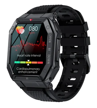 CanMixs K55 Militar Smart Watch Homens 1.85 polegadas 2022 Chamada Bluetooth 350mAh 24H Saudável Monitor Exterior IP68 Impermeável Smartwatch