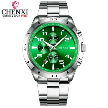 CHENXI Homens Relógio de Quartzo Movimento de Luxo Banda de Aço Inoxidável Relógios de Quartzo Relógio de Pulso Relógios Para Homem Relógio Masculino