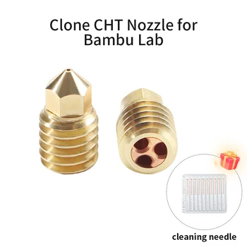 Clone CHT Bico de Bambu Laboratório de Alta Vazão MK8 CHT Bico 0.4/0.6/0.8 mm Latão Cobre Extrusora Cabeçote de impressão para 1,75 mm Impressora 3D Parte