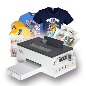 dtf impressora para t-shirt personalizada aquecedor de transferência filme do animal de ESTIMAÇÃO impressora Pó Agitação Máquina de Impressão CMYK+branco