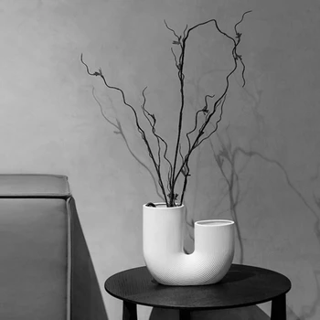 Forma de U Vaso Molde de Silicone Jesmonite Argila Molde Para Fazer DIY Exclusivo de Gesso vaso de Flores de Concreto de Cimento Plantador de Fundição