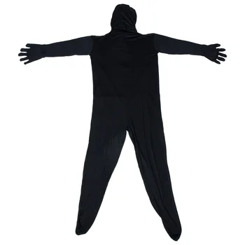 Homem-Invisível Cos Halloween Cosplay De Abastecimento De Roupas Terno Com Capuz Do Manto De Invisibilidade Etapa Traje De Poliéster Desempenho De Meia-Calça