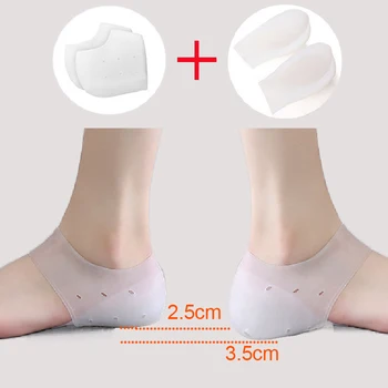 Invisível aumento da Altura palmilhas Para homens/mulheres palmilha de gel de silicone metade pad palmilhas para pés Rígido usando sapatos invisiable