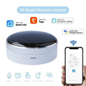 IR Controle Remoto Universal Tuya wi-Fi Smart Home para Condicionador de Ar de TV App Funciona com Alexa Google Assistente Siri, Comando de Voz