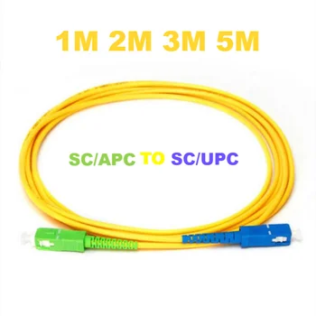 Jumper SC UPC SC APC, de Modo Único Cabo de Remendo da Fibra Óptica de, 3.0 mm, de PVC, G657A, SM FTTH (fibra Óptica, Cabo de 1m, 2m, 3M, 5m, 50Pcs
