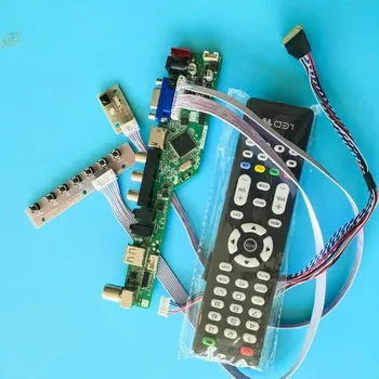 Kit para B101AW01 V. 1/V. 3/V. 0/V. 2 1024x576 TV AV Tela do Painel de LCD VGA de Áudio 40pin LVDS Controlador Remoto de LED da placa HDMI USB 10.1