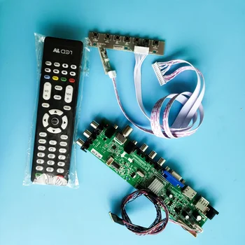 Kit Para LP140WH2-TLTA/LP140WH2-TLTB Sinal HDMI AV placa de controlador digital 40pin LED USB VGA de TV DVB-T, DVB-T2 1366X768 remoto