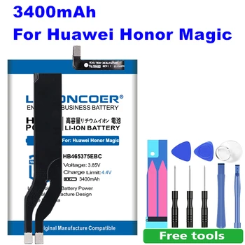LOSONCOER HB465375EBC da Bateria do Telefone Móvel 3400mAh para o Huawei Honor Magia, Honra Magic Dual SIM, NTS-AL00 +ferramentas+Adesivo