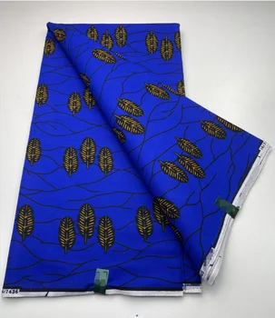 Mais recente Africana Ancara Impressão de Cera de Retalhos de Tecido 100% Algodão Real Pagne Tanga para Artesanato DIY Material Vestido de 6yard