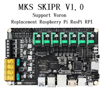Makerbase MKS SKIPR placa-Mãe processador Quad-Core de 64bits SOC STM32F407VET6 Klipper curso de mestrado erasmus MUNDUS Para Impressora 3D Voron Substituição Raspberry Pi