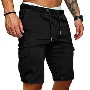 Moda Homens De Carga De Trabalho Shorts De Elástico De Verão Casual Calças De Combate Calças