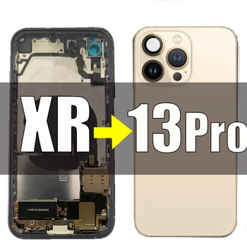 Montagem da Câmera Grande e Brilhante Moldura Para o iPhone XR como 13pro Diy de Habitação,para XR para 13 Pro Protetor, kits de Substituição de com de Peças