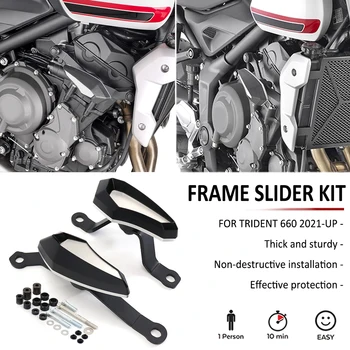 Motor de motocicleta de Protetor Anti-Queda Queda de Frame controle Deslizante Kit Caindo Capa de Proteção PARA Trident 660 Trident660 2021 2022