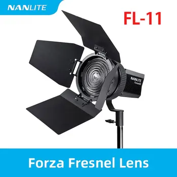 Nanguang NANLITE FL-11 da Lente de Fresnel para Forza 60 60B 60W Fotografia de Luz com Barndoor Controle do Feixe