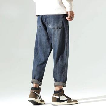 Nova Chegada da Primavera e do Verão calça Jeans Homens Streetwear Jeans Jogger Calças de Homens Folgado Harém Calças Jean Plus Size G80